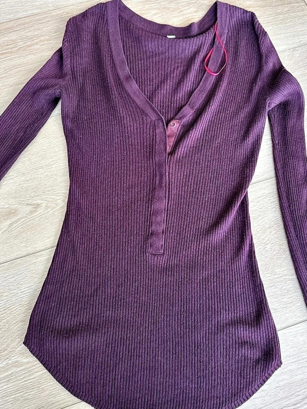 lululemon Hold Tight Long-Sleeve Henley Purple Top